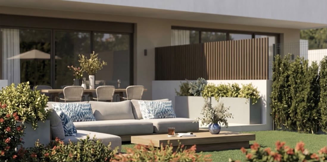 Jardín privado de la villa